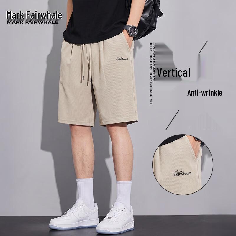 Mark Fairwhale Men's Waffle Knit Casual Shorts