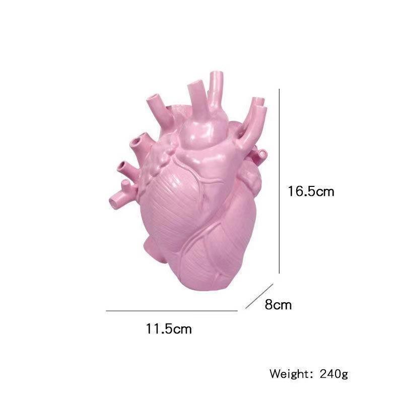Heart Shaped Flower Pot Decoration Home Garden Design Creative Heart Simulation Flowerpot Ornament