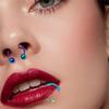 Versatile Alloy Lip Nose Ear Rings Set Sturdy Construction Featuring C Bar and Horseshoe for Fashion Wear
