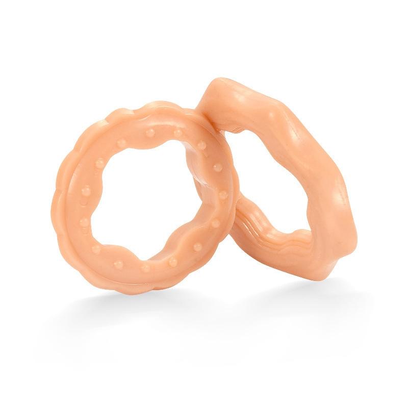 1/2 pièces anneau de résistance correcteur de prépuce masculin anneaux de pénis en Silicone retardent l'éjaculation jouets sexuels pour adultes pour hommes anneau de coq quotidien/nuit