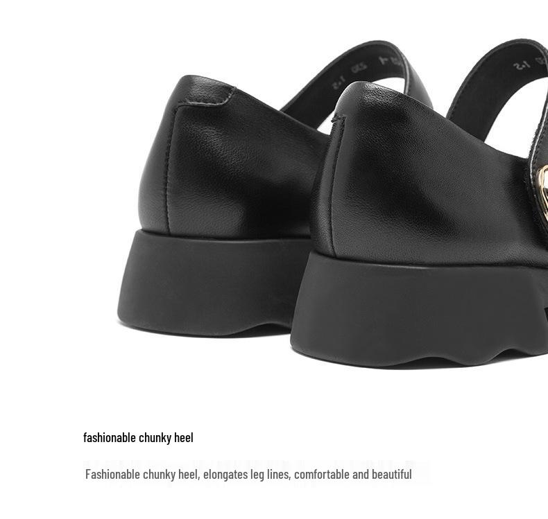 Women's Breathable Summer Low-Cut Leather Shoes, Thick Non-Slip Sole, Versatile Soft Mom Shoes SZ8123