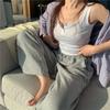 Tank Top Button Ribbed Crop Tops Women Summer Camis U-neck Camisole Fashion Casual Tube Female Sleeveless