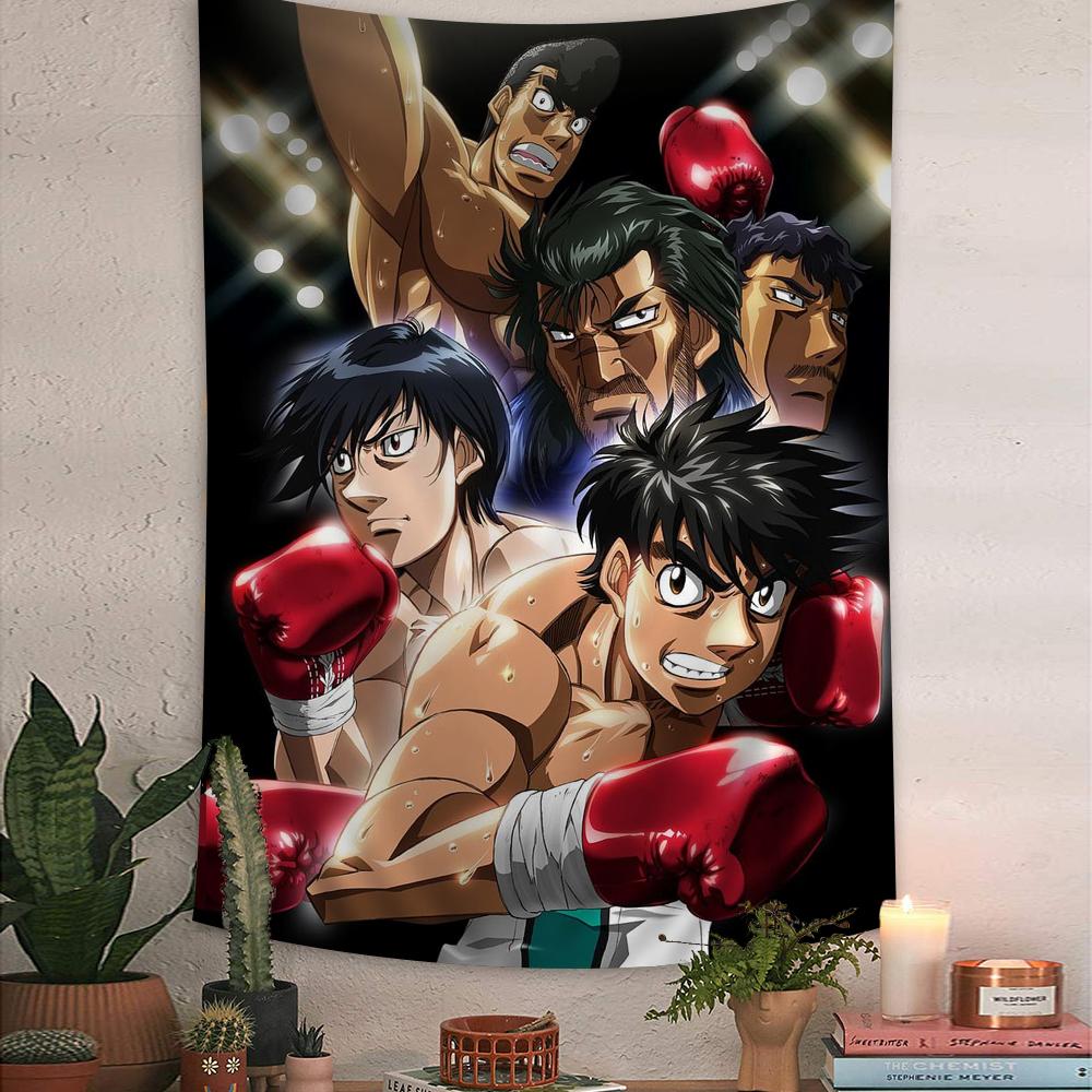 

hajime no ippo comics Tapestry Hanging Tarot Hippie Wall Rugs Dorm Wall Hanging Sheets Hanging Bohemian Tapestry Bohemian 74x94cm(29x37in)