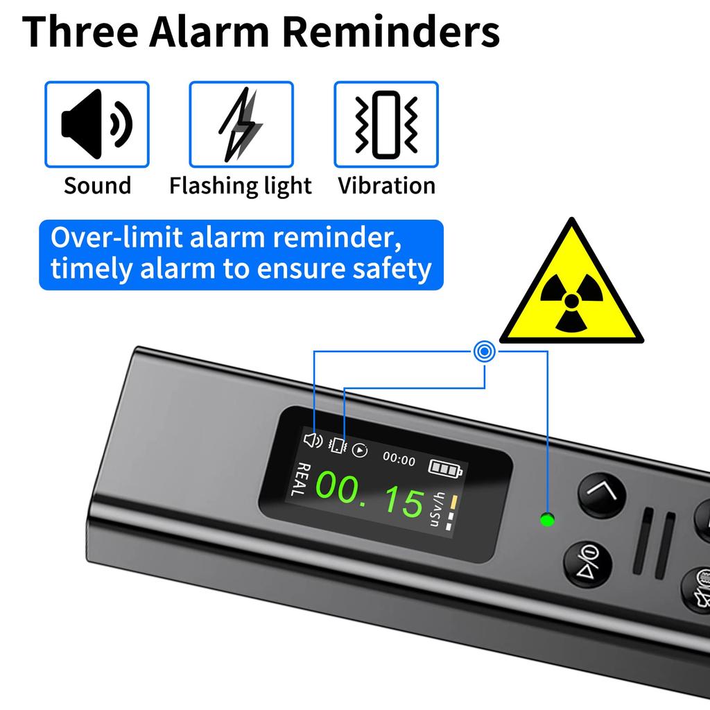 Y-M06 Portable Geiger counter Nuclear Radiation Detector X-ray Beta Gamma Detector Geiger Counter Dosimeter Rechargeable Meter
