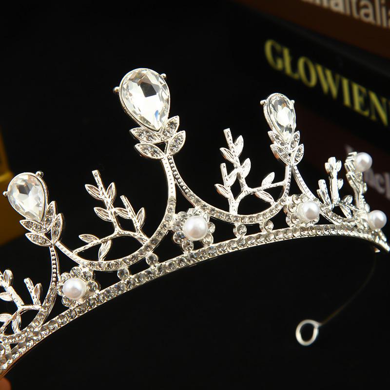 Bride's Crown Headwear  Princess's Crown Crystal Headband Piano Performance Fashion Show Accessories  Birthday Hair Accessories for Women