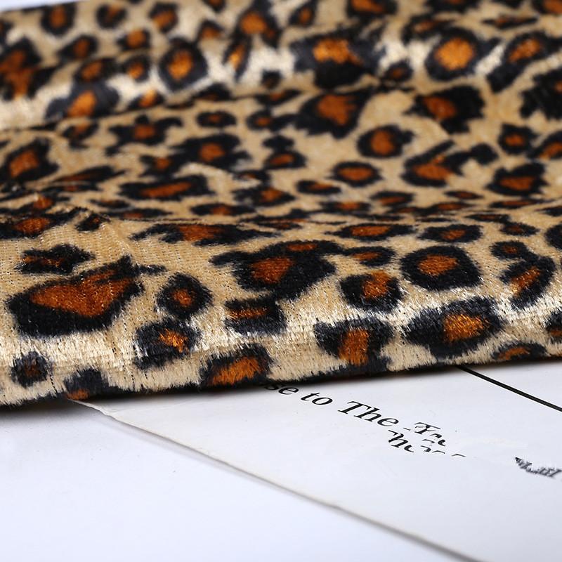 Velvet Animal Print Fabric Tiger Leopard zebra Fabric for Sofa Toy Cloth Caveman Costume Cloth