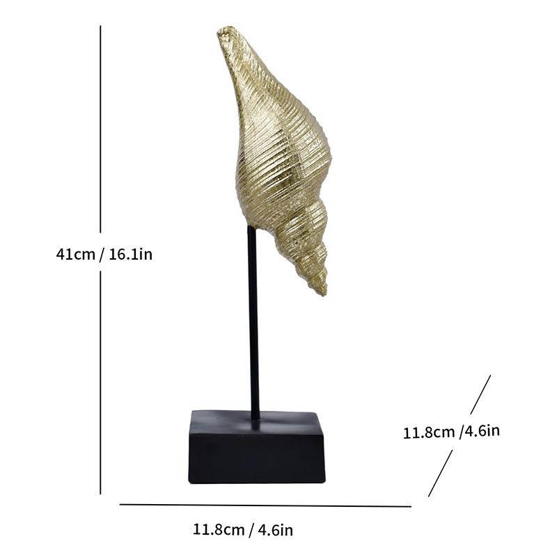 Creative Seahorse Starfish Golden Statue Living Room Decoration Marine Organism Ornaments Resin Sculpture Room Aesthetic Decor
