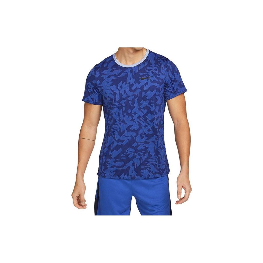 Nike T Shirts Men's Blue Crew Neck Moderate Straight Fit CT6295-063