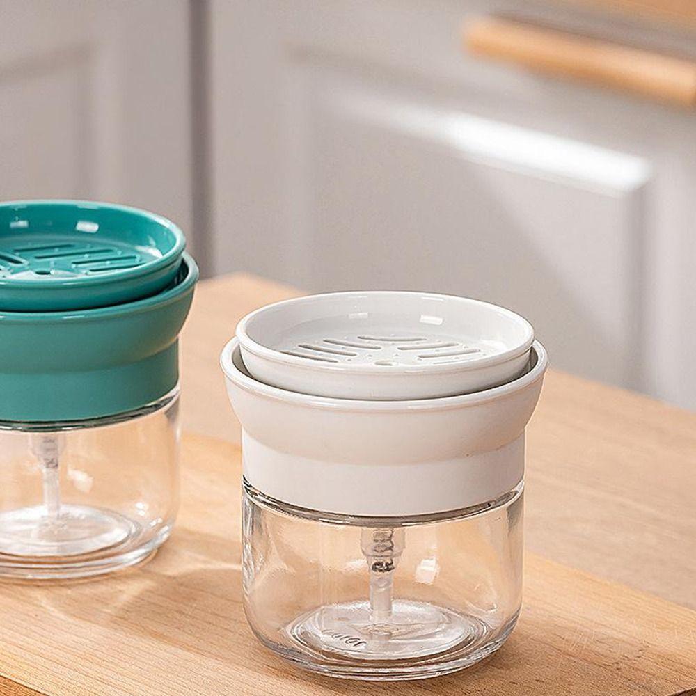 280ML Scrubbing Liquid Detergent Dispenser Pump Design Press Type Soap Box Kitchen Tool