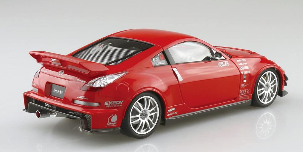Aoshima Bunka Kyozai Scale The Tuned Car Series 68 Nissan MCR Z33 Fairlady Z 2005 Plastic Model 1/24 No.