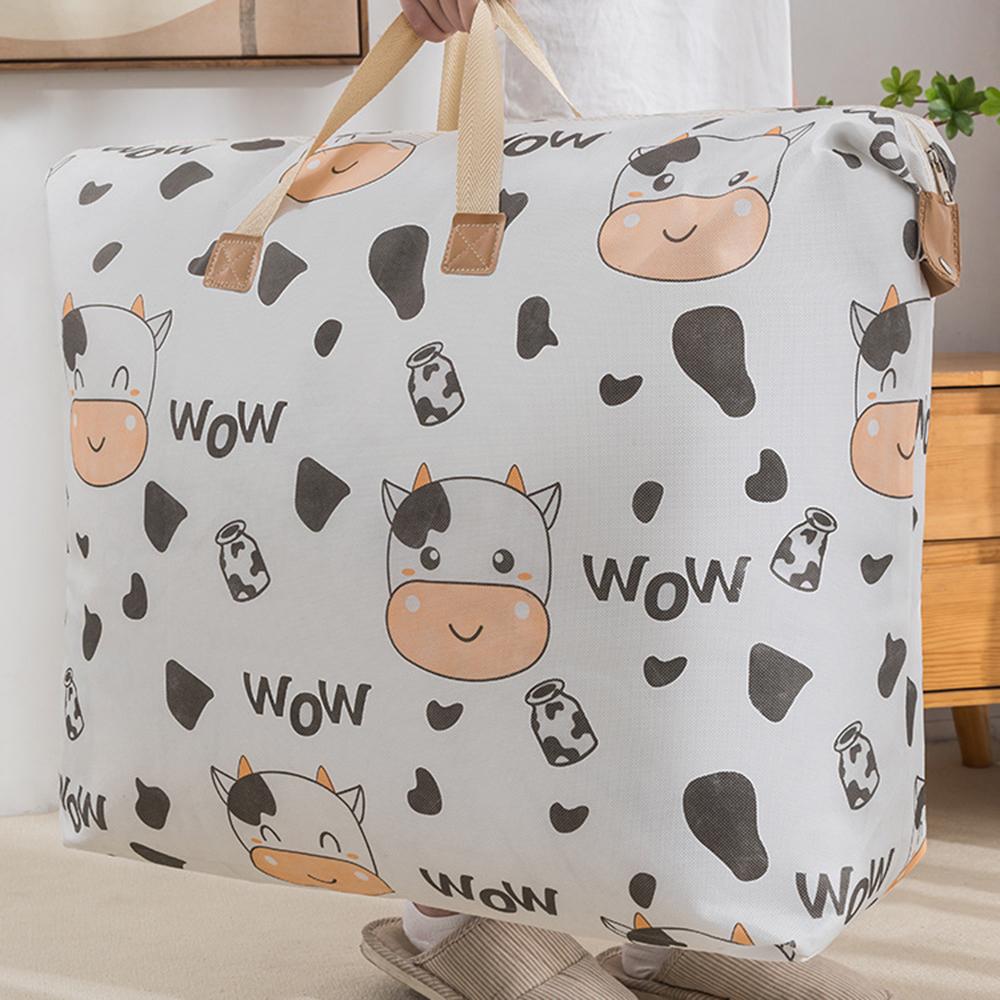 

1PC/2PCS Non-Woven Fabric Storage Bag - Cotton Quilt - Student Large-Capacity Moving Packing Garment Organizing Bag Extra large 1PC