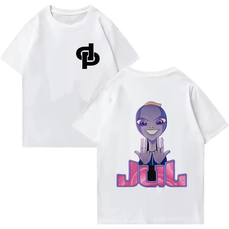 New Jul DP Summer Maillot Fashion Printed Unisexs Shirts High Street Y2K Shirts Unisex Trend Cotton Fashion Oversized Tshirt