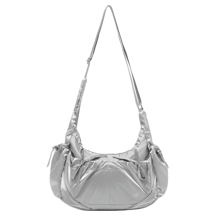 New Balance 6L Minimalist Versatile Sling Bag Nylon Shoulder Crossbody Bag Women bags Silver NBGCFFW111 Silver 6300₽