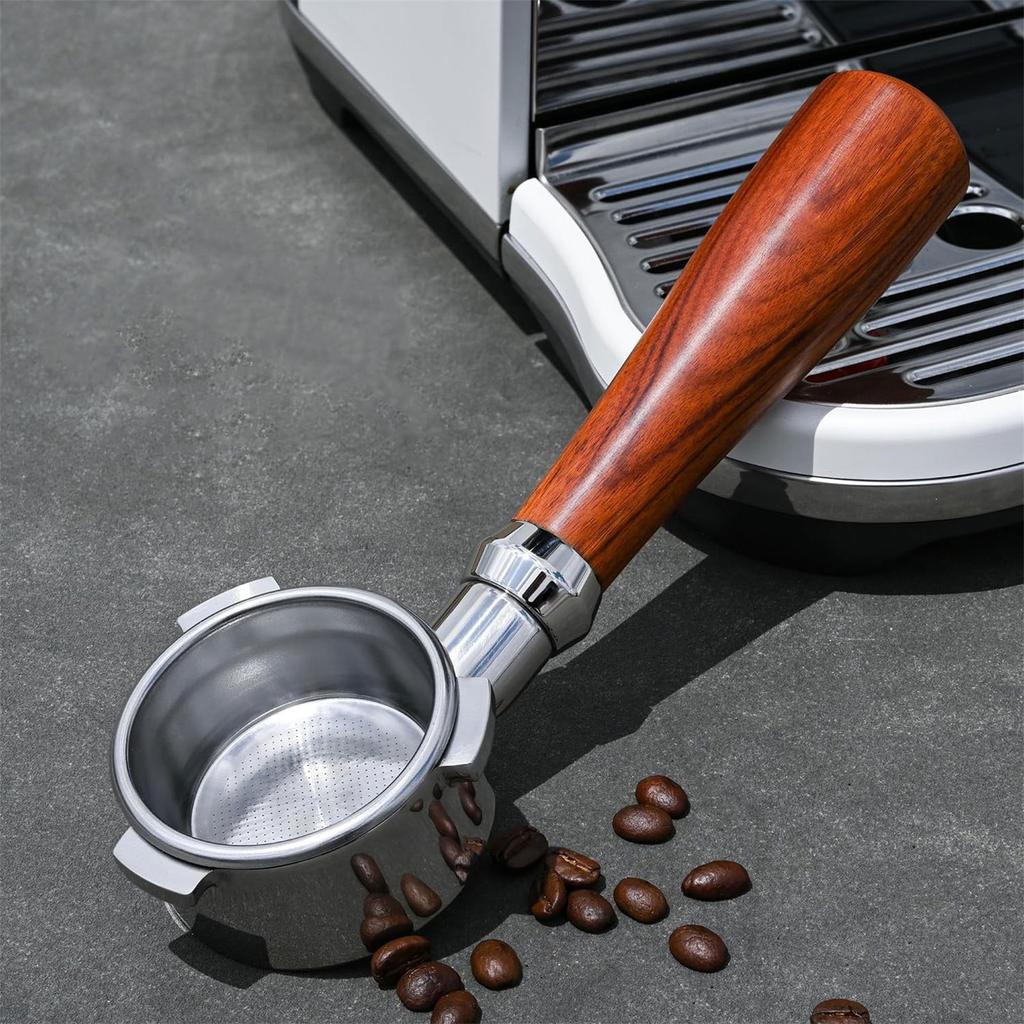 54mm Bottomless Portafilter Espresso Machine for BES870XL 870BSXL Portafilter with Holder Coffee Portafilter Accessories