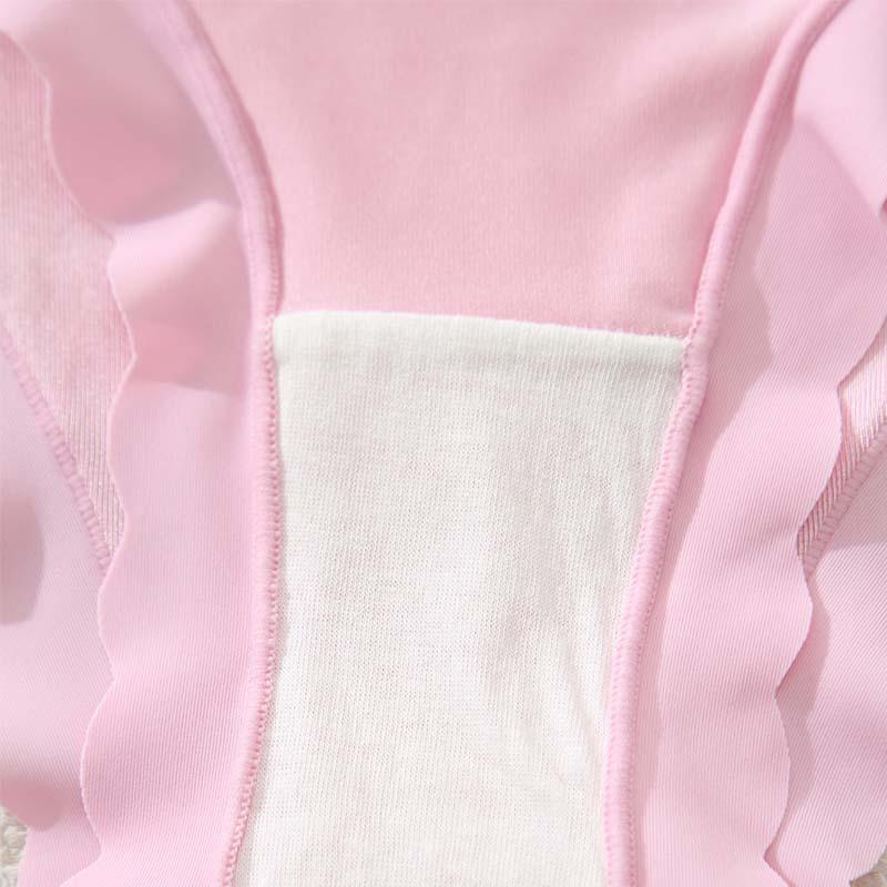 Large Size Women Underwear Cotton Briefs Women Solid Color Underwear Simple Women Mid-waist  Briefs Breathable Antibacterial Women Underwear