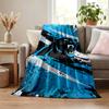 Carolina Panthers blanket Flannel Blanket Soft Cozy Plush Throw for Sofa Bed Lightweight Home Decoration