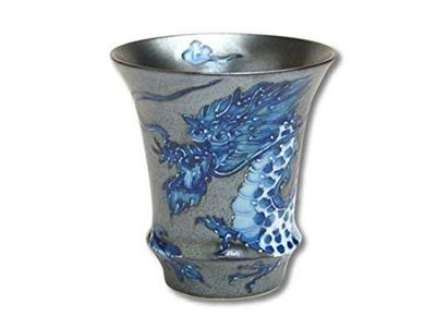 Guinomi Ochoco Arita Ware Emperor Dragon Curved Sake Glass SAKE GLASS Made In Japan