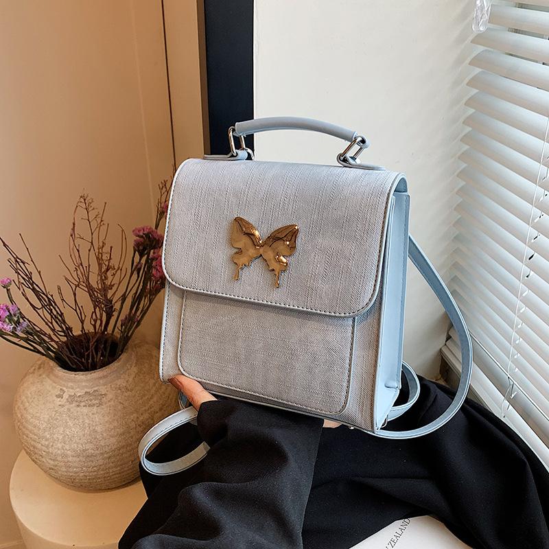 

Маленька жіноча сумка в модному та іноземному стилі, нова жіноча сумка-месенджер 2024 року, висококласна текстура, простий рюкзак для приміських подорожей синій