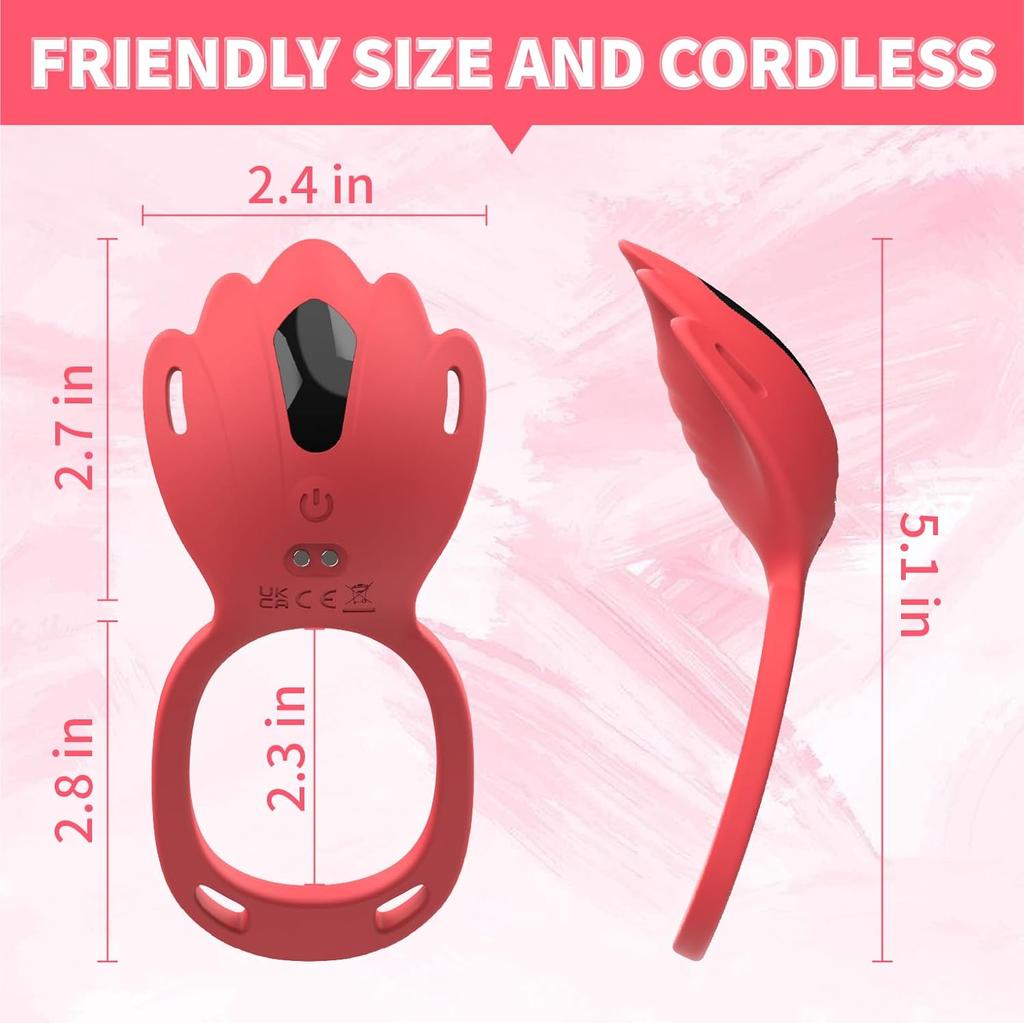 Wearable Panty Vibrator APP Controll Penis Vibrating Ring 9 Vibration Modes Delay Ejaculation Male & Female Sex Toys Adult Sex Toys