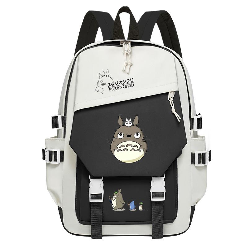 Totoro Dorado cute cartoon peripheral children's school bag spine care primary and secondary school backpack
