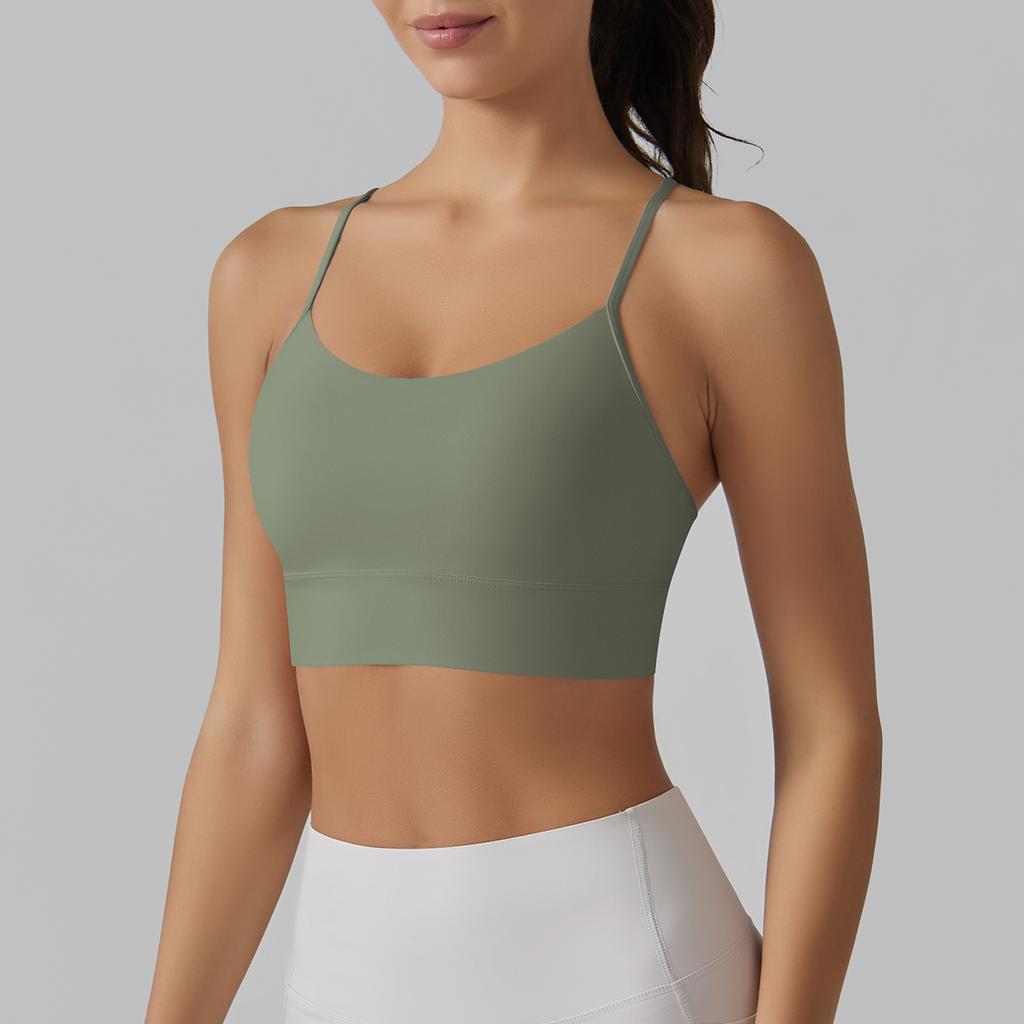 Nessaj Beauty Back Yoga Bra Fashion Sports Underwear Running Fitness Vest