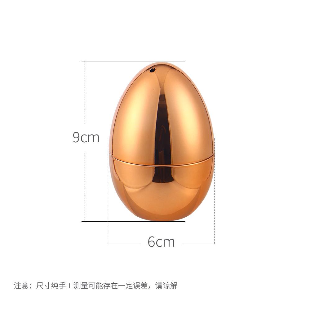 Creative Egg-shaped Toothpick Jar Electroplating Plastic Gold and Silver Toothpick Box Storage Box Ornaments Home Decoration