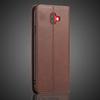 Magnetic Attraction Leather Case for Samsung Galaxy J6+ 2018 / J6 Plus 2018 Holster Flip Cover Case Wallet Bags Fundas Coque
