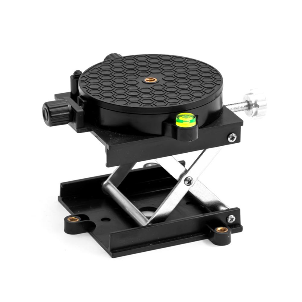 Aluminium Alloy Lift Bracket 360 Degree Rotation Table Lifting Stand Anti-corrosion Rust-prevention for Engraving Lab Tools