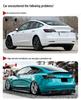 Tesla Model 3 C**T Style Carbon Fiber Body Kit: Front & Rear Lip Splitters.