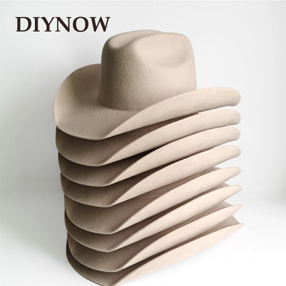 Competitive Western Cowboy Hat 100% Wool Fedora Hat For Women Men Riding Hat Autumn Panama Big Brim Cowgirl Hat Sombrero Vaquero