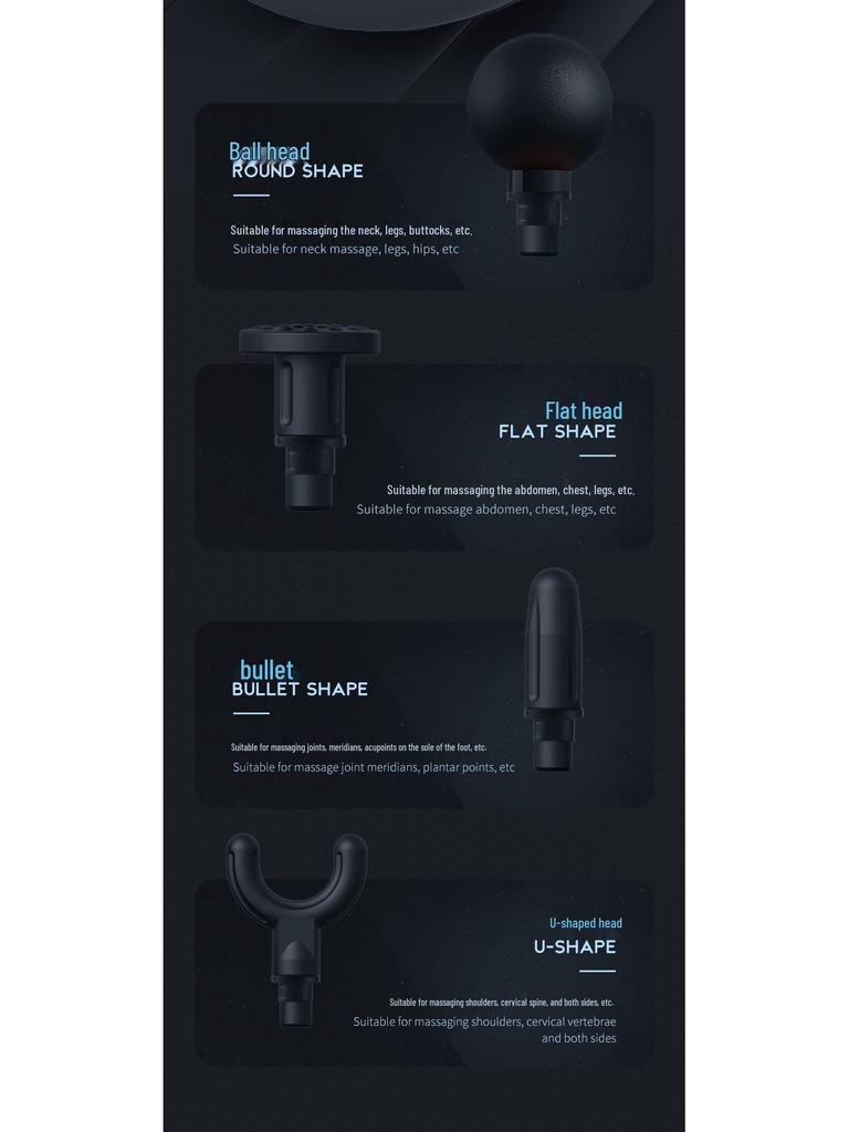 Portable Professional Mini Fascia Massage Gun for Muscle Relaxation and Fatigue Relief