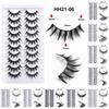10 Pairs Fluffy Thick 3D Faux Mink Lash Glue Version Full Strip Lashes  Eye Lash Extension