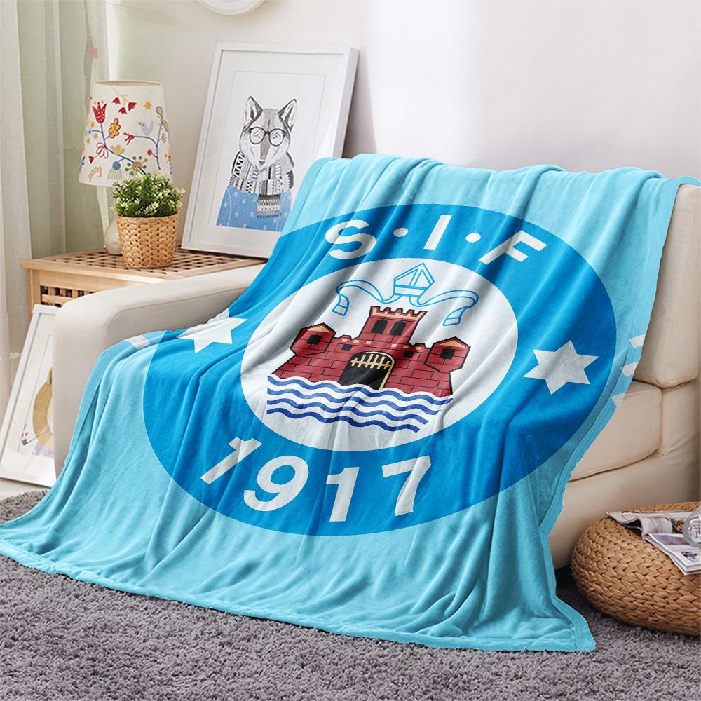Silkeborg Sports Association  Print Flannel Blanket, High quality Comfortable for All Seasons, Home Decor, Warmth and Comfort