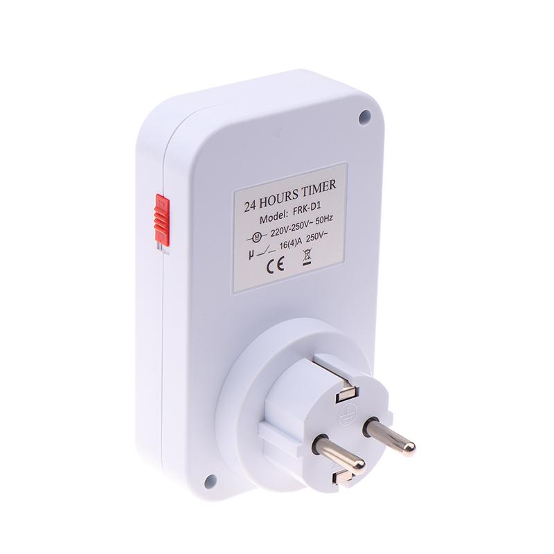 Eu Plug Timing Socket 24-Hours Cycle Mechanical Timer Electricity Consumption Meter Automatic Shutdown With Overload Protection