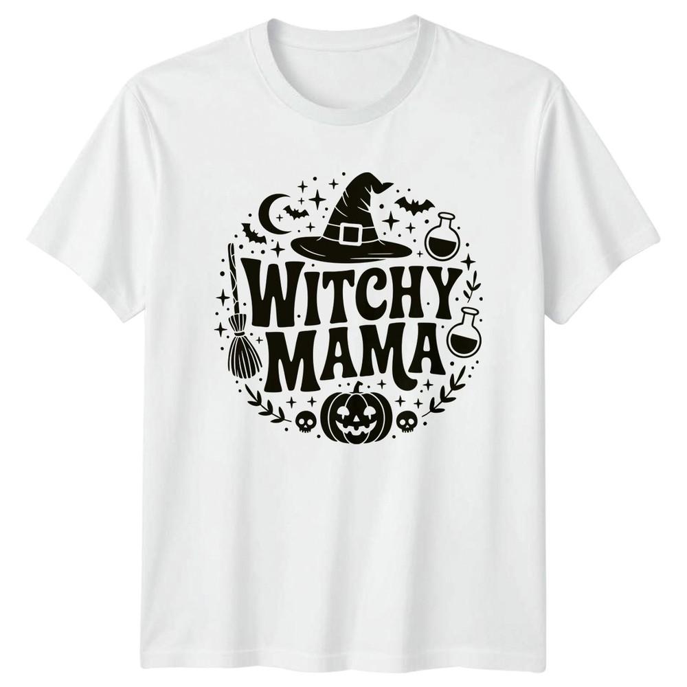 Witchy Mama Halloween Holidays Unisexs TShirt Unisexs Graphic Tee S
