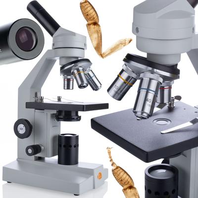 Mikroskop Biologiczny Uran Pro MBUP – Monokularna Głowica 45° | Wysokiej Jakości Optyka | Obrotowa Głowica 360°
