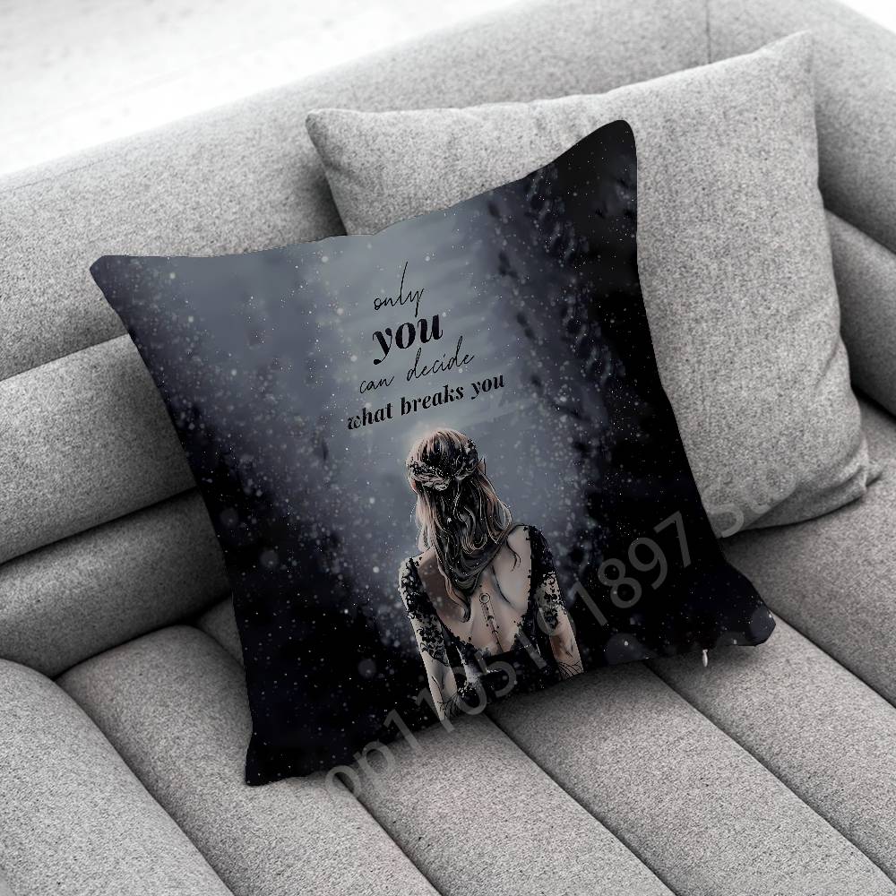 Acotar A Court of Mist and Fury Throw Pillow Case For 50x50cm 40x40cm 55x55cm 45x45cm 30x30cm Square Bedroom Pillowcase Cover