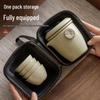 Naijiang Portable Ru Kiln Travel Tea Set