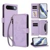 Wallet Case for 16 5G Leather - Leather/PU, Purple, With Lanyard