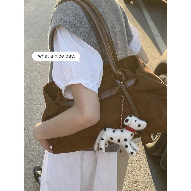 Underarm Bag, Retro Hand-held Tote Bag, Large-capacity Commuter Single-shoulder Bag