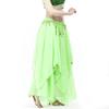 Ladies' Belly Dance Skirt Hanging Coin Skirt Chiffon Big Swing Skirt Performance Dress Shining Stage Performance Dress Shining Half Body Skirt