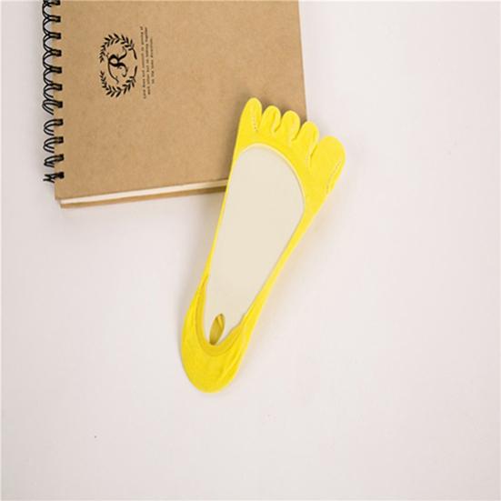 Women Ankle Invisible Non Slip Cotton Silicone Hosiery Five Finger Toe Socks