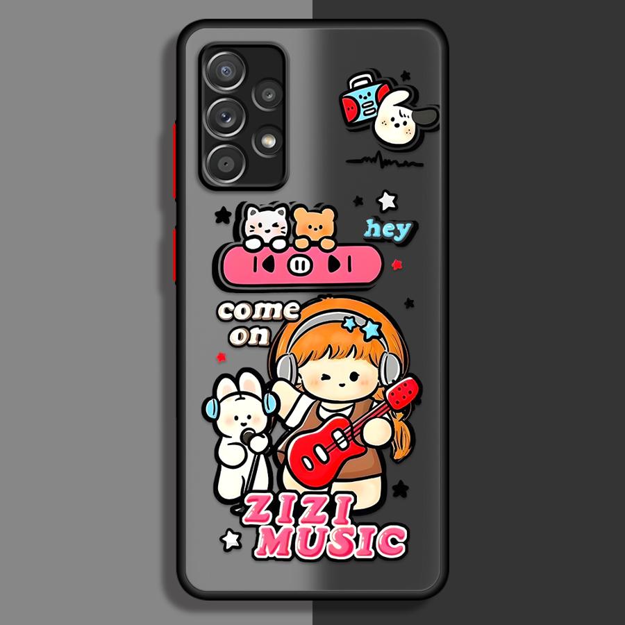 

Phone Cover Case for Samsung Galaxy A35 A52S A72 A73 A33 A53 A14 A23 A16 A15 A17 A52 A34 A36 A56 A55 A54 Cartoon Cute Character Galaxy A33 5G
