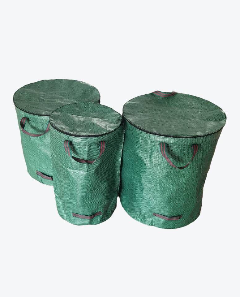 Green Garden Leaf Storage Bag with Lid - Agricultural and Forestry Use