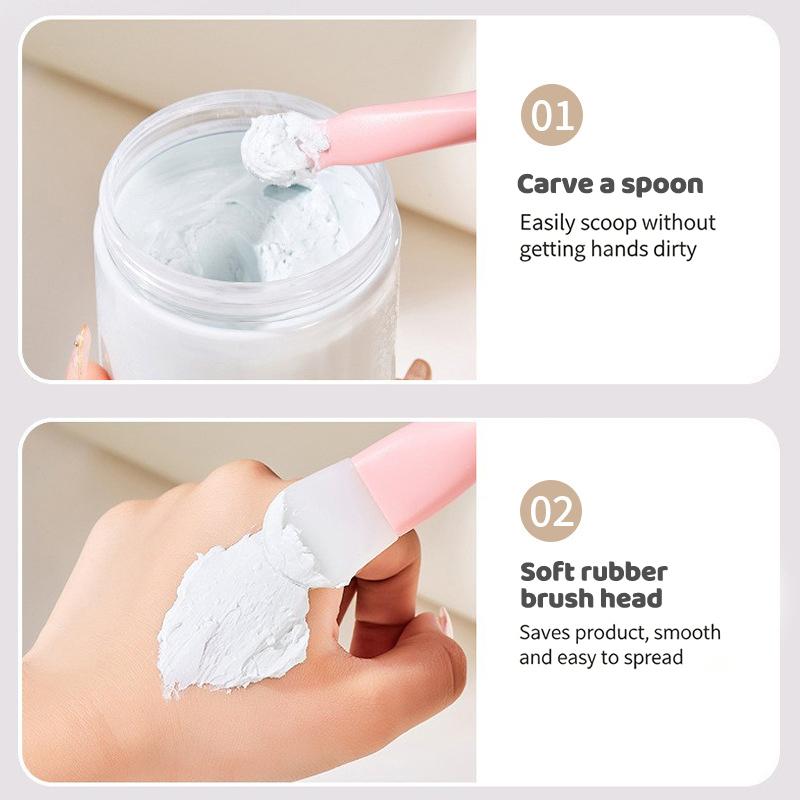 Dual Ended Silicone Mask Brush Spatula Face Cleaning Scraper Reusable Face Mud Applicator Beauty Tools For Women Daily Use