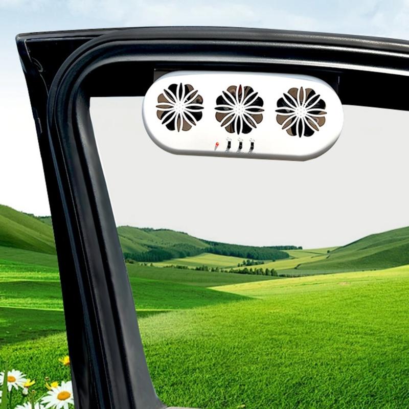 Umluftventilator Solarladung Automatischer Lüfter Abluft-Radiatorlüfter