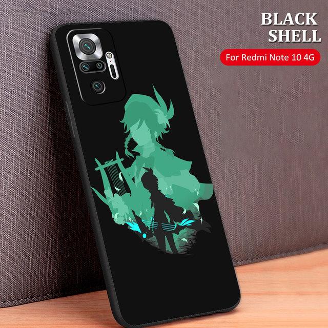 Husă celulară Genshin Impact Anime Capa pentru Xiaomi Redmi Note 10 Pro 9s 9c 8 9a K40 9 8t 9t 11 K40s 11t K50 11s