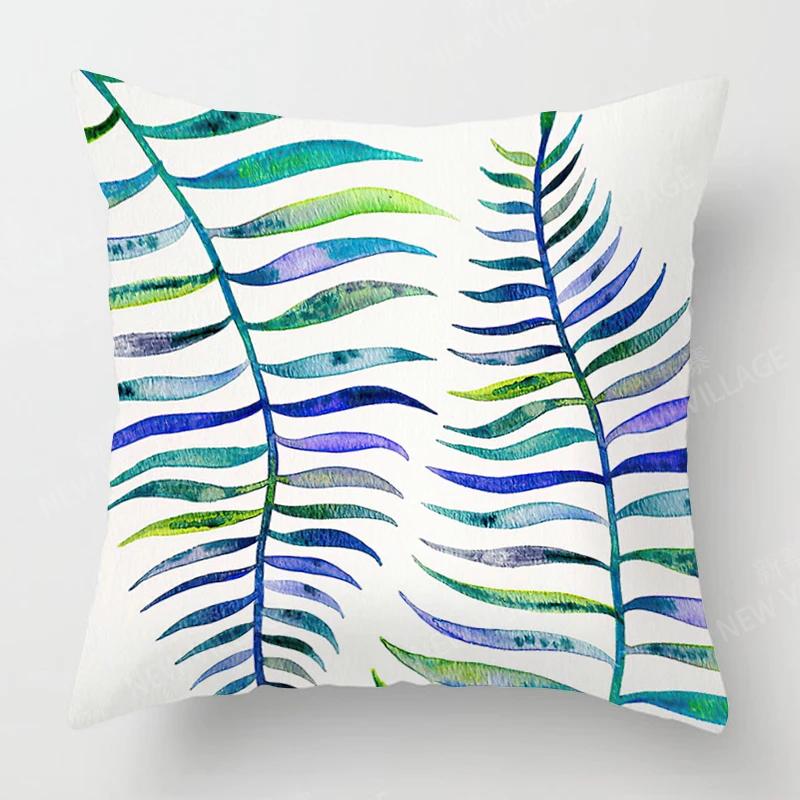 Home Decor Colorful Floral & Nature Pattern Pillow Covers Pattern Cushion Cover Suitable for Sofa Bedroom Car Pillow Cover