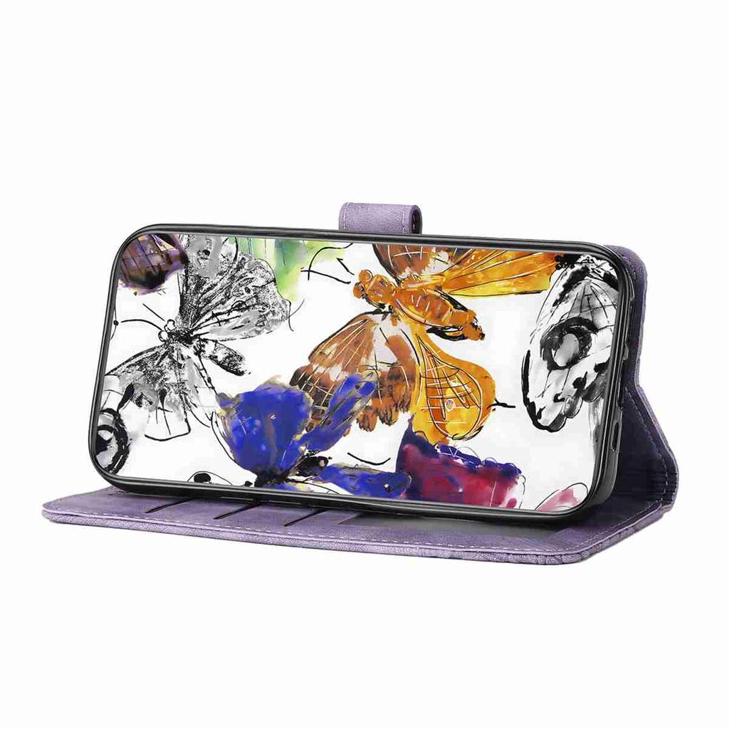 Für Huawei Honor Serie.Honor10 Lite Honor200 Honor300 P20Lite...Geldbörsenetui aus Kunstleder mit Schmetterlingsdesign, Kartenfächern und stoßfestem Schutz