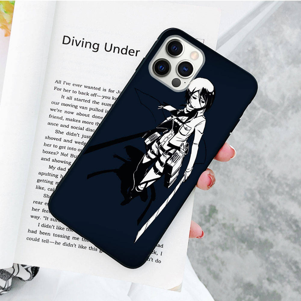 JW87 Attack on Titan Black Soft Case for OPPO Reno 8 6 5 4 Pro Plus Find X3 A17 A3 A31 A38 A40 A53 A54 A55 A74 A76 A78 A77 A80 A94 A95 A96 Lite